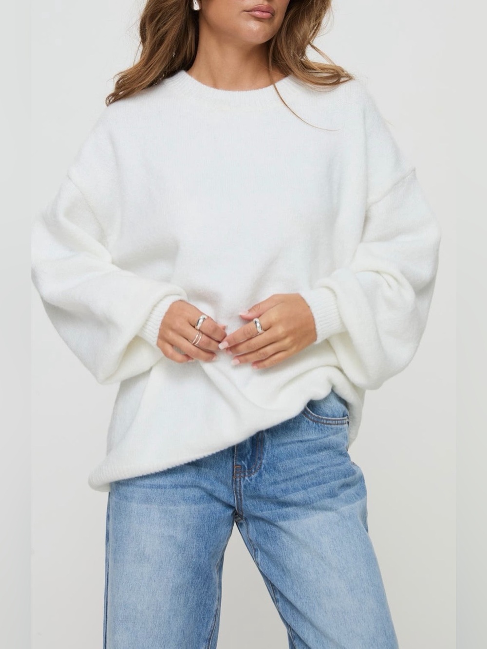 Princess Polly Ryanna Sweater White